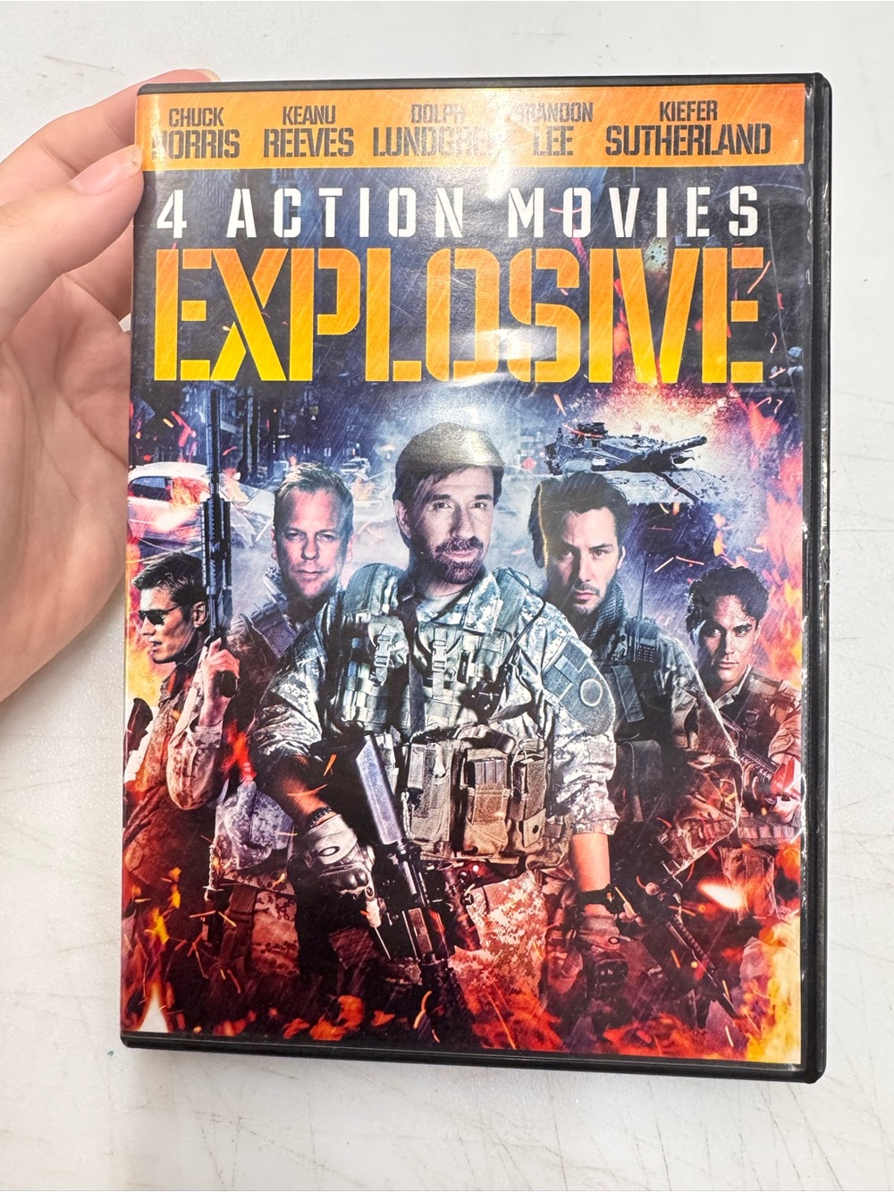 4 Explosive Action Movies (DVD) Disc Tested, Working